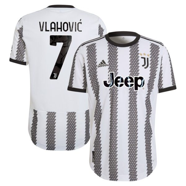 Duan Vlahovic Juventus 2022/23 Home Player Jersey - White